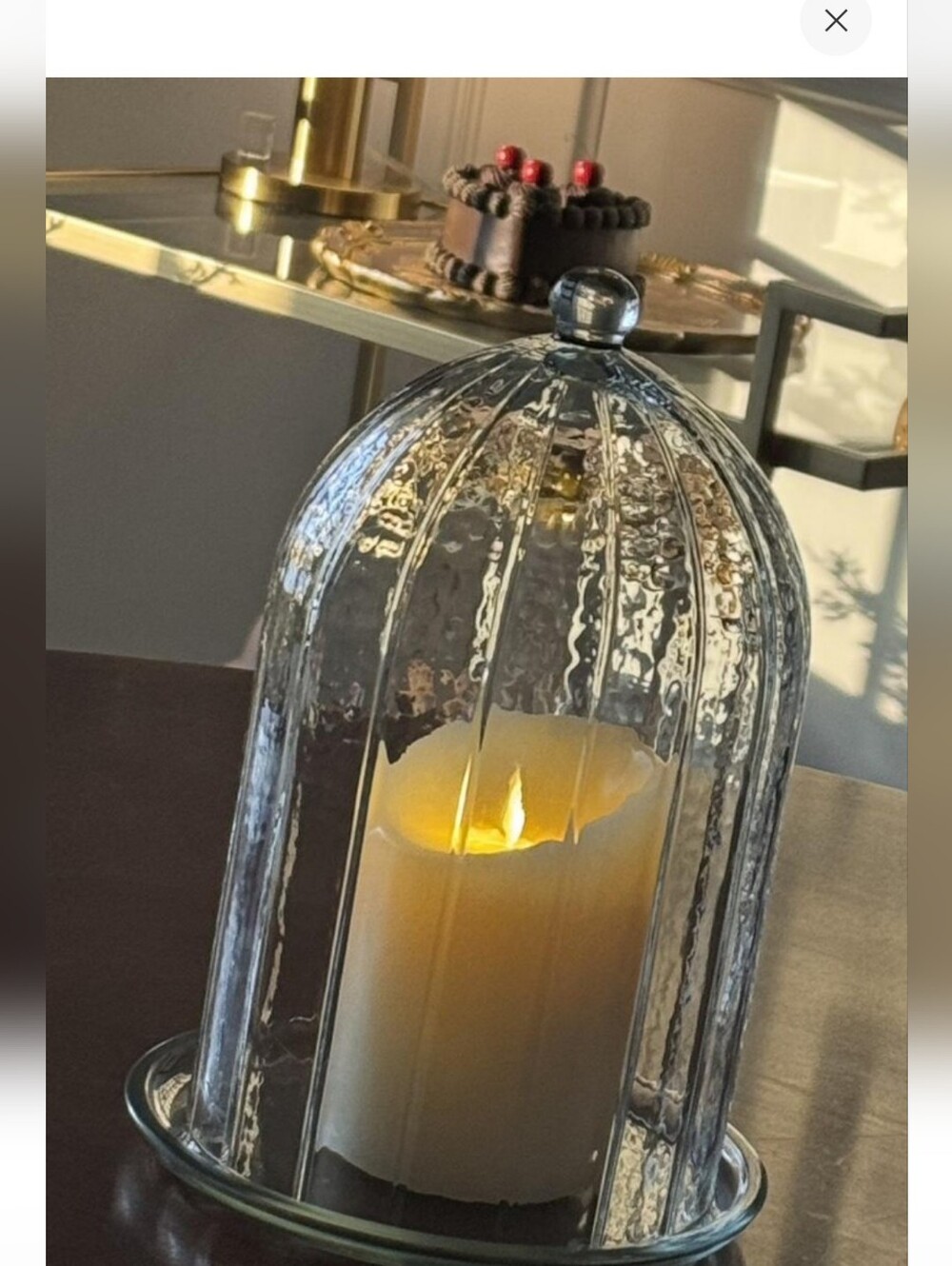New Hearth And Hand Decorative 10” Glass Cloche - Picture 5 of 8
